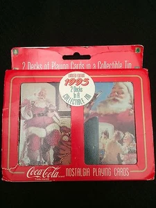 Coca Cola Holiday Limited Edition Playing Cards in Collectible Tin - NEW IN BOX! - Picture 1 of 7