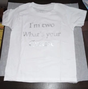 Handmade 100% Cotton T-shirt with Vinyl Wording size 2t/3t - Picture 1 of 1