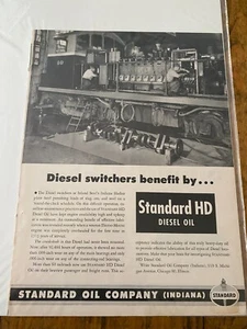 Vintage 1950 Standard Oil Diesel Switchers Inland Steel, Indiana Plant ad - Picture 1 of 1