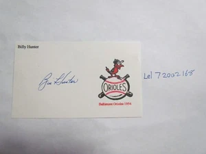 Tarjeta índice firmada por Bill Hunter - Imagen 1 de 3