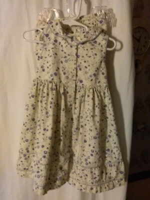 Laura Ashley Niñas Floral Cuello Vieira Sin Mangas 100% Algodón Talla 24 Meses Foto 1 de 4