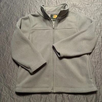 Chaqueta polar pequeña gris con cremallera completa para niños Bass Pro Shops niños o niñas al aire libre Foto 1 de 4