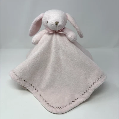 Mantas & Beyond Rosa PUPPY DOG MANTA DE SEGURIDAD BEBÉ AMOROSA Puntada Marrón ¡LINDA! Foto 1 de 4