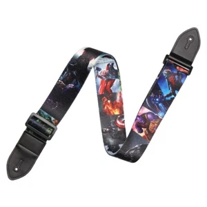 Marvel Comics 2 Inches Wide Guitar Straps | Polyester with genuine leather - Picture 1 of 2