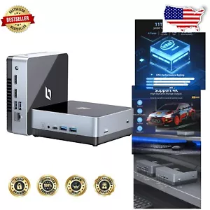 Compact Intel Mini PC: 256GB SSD, 8GB RAM, Perfect for Home Office and Travel - Picture 1 of 11