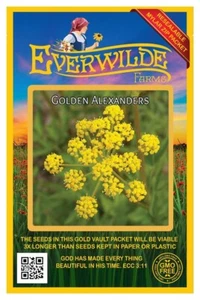 500 Golden Alexanders Wildblumensamen - Everwilde Farms Mylar Samen Paket - Bild 1 von 3