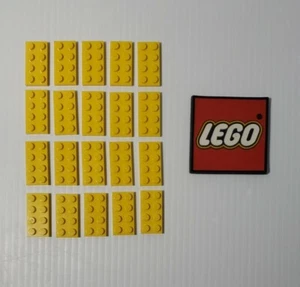 LEGO Placa 2 x 4 AMARILLO (x20) 3020 PIEZAS DE RECAMBIO NUEVAS 302024 - Imagen 1 de 5