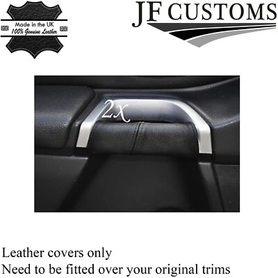 AFORCE AUTO black stitch FITS VOLVO XC90 02-12 2X DOOR HANDLE LEATHER COVERS CUSTOM NEW