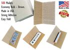 500 #10 Safty Mailers Adhesive Corrugated Cardboard Coin Slabs 2X2 Flips Jewelry