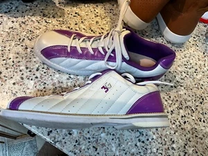3G BOWLING SHOES KICKS SK600 WOMENS SIZE 10 PURPLE WHITE - Picture 1 of 8