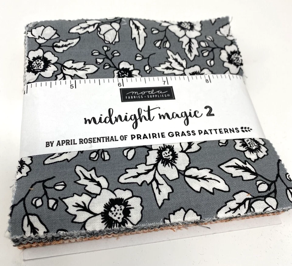Moda Fabrics Midnight Magic 2,  42  5" Squares Cotton, Prairie Grass Patterns - Image 1 of 3