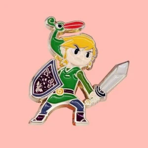 Zelda Link Nintendo Enamel Pins Brooch Badge Lapel Jewellery Game DS - Picture 1 of 1