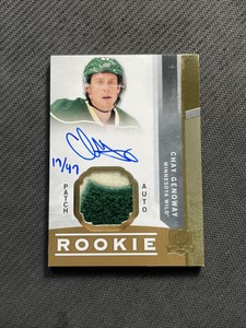 2012-13 UPPER DECK THE CUP CHAY GENOWAY ROOKIE AUTO PATCH GOLD #ed 17/47