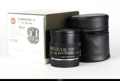 Lens Leica Summicron R 35mm f/2 3 Cam For Leica R Mint Box - Image 1 of 4