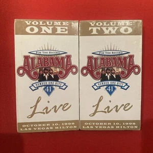 Alabama For The Record Number One Hits 41 Live Volume 1 & 2 VHS 1998 SET SEALED - Picture 1 of 2