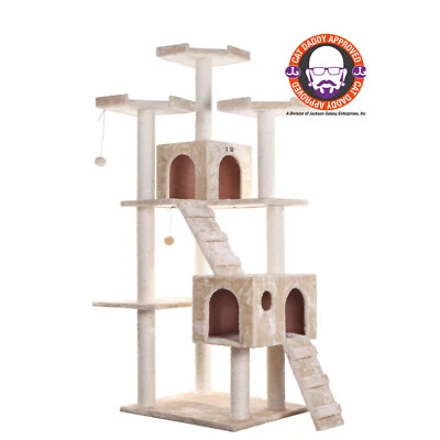 Armarkat 74" Multi-Level Real Wood Cat Tree Large Cat Play Furniture A7401 - Image 1 of 4
