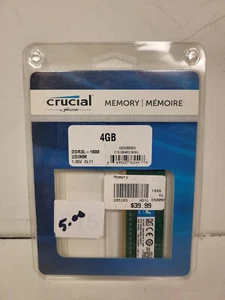 CRUCIAL 4GB CT512648D160BJ UPC 649528762498 MEMORY CARD STICK - Picture 1 of 3