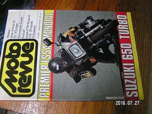 µ? Moto Revue n°2551 Suzuki 650 Turbo + autres nouveauté Suzuki - Imagen 1 de 1