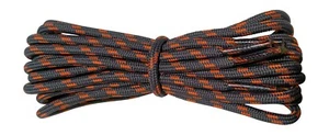 Cordones para botas de senderismo - gris con manchas naranjas - 3,5 mm redondos - Imagen 1 de 4