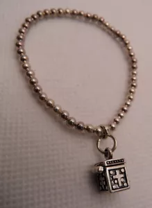 Bracciale tratto SILPADA argento sterling bambino scatola preghiera cristiana ciondolo B1289 - Foto 1 di 4