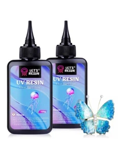 UV Resin 200G Low Viscosity Crystal Clear Ultraviolet Thin Epoxy Resin for Craft - Picture 1 of 5