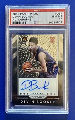 Autógrafo Devin Booker Panini Prizm 2015 #DBK Gem 10 Foto 1 de 4