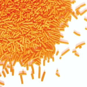 Halloween Spooky Orange Vermicelli Cake Decorating Sprinkles 30g for Cup Cakes - Picture 1 of 1