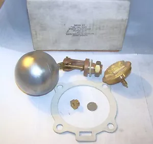 MARSH #8 #508 #8-1N NOS FLOAT, VALVE & THERMOSTAT REPAIR KIT 4 PC 2-3/4" D SS FL - Picture 1 of 12