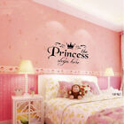 Removable Princess Sleeps Wall Stickers Art Pvc Decals Baby`Girls Room Deco.L8
