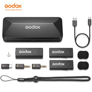 Godox MoveLink Mini UC Kit2 Wireless Lavalier Microphone Transmitter Receiver