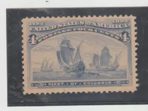 USA Scott # 233 VF MNG Mint No Gum 4c Columbus US Stamp Cat $55 - Picture 1 of 2