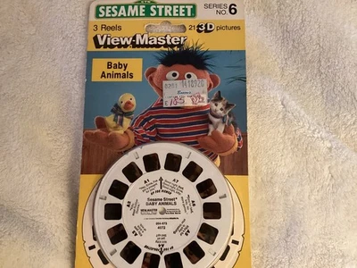 Carretes maestros de colección Seaame Street 3 vistas nuevos sellados animales bebés Ernie Bert 1986 Foto 1 de 4