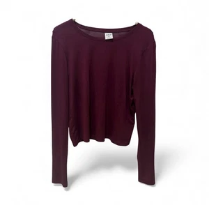 Jo & Co Gr. M T-Shirt Damen Burgunderrot Langarm Freizeitshirt - Bild 1 von 5