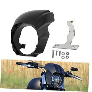 Headlight Fairing Cover Fit for Harley Softail Breakout 2018-Later Gloss Black - Picture 1 of 8
