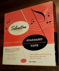 Usato - Nastro di registrazione magnetico standard Silvertone n. 9951 Mulinello 7" 1200 FT - Foto 1 di 3