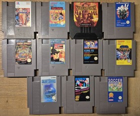 Jeux Nintendo NES (Dragonball, chevalier du zodiaque, hudson hawk, ...)