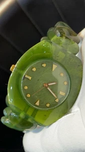 Hermoso reloj de piedras preciosas naturales de jade serpentino para hombre/mujer de alta calidad - Imagen 1 de 5