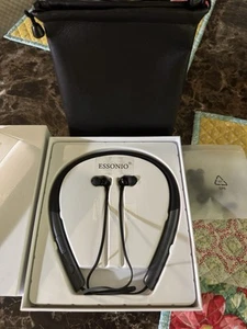 Essonio Wireless Music Earbuds Z1 Black Bluetooth No Apple New Open Box - Photo 1 sur 1
