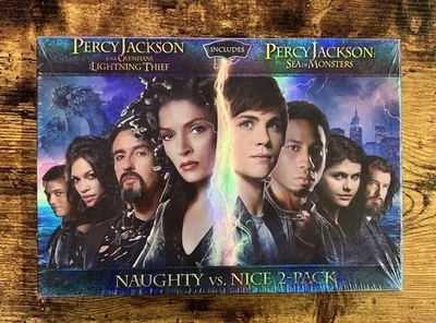 Percy Jackson DVD Lightning Thief Sea Of Monsters New Sealed Naughty Vs Nice 2pk - Image 1 of 2