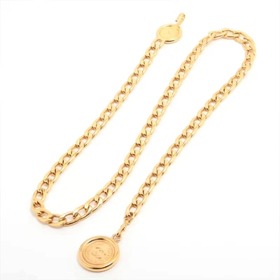 CHANEL Coco Mark CC Logo 31 Rue Cambon 94A Catena Cintura Moneta Oro... - Immagine 1 di 4