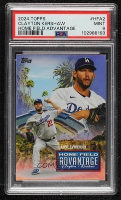 2024 Topps Series 1 Home Field Advantage Clayton Kershaw #HFA-2 PSA 9 MINT - Image 1 of 2
