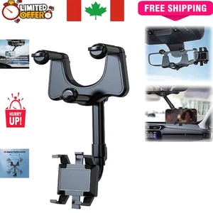 Support Téléphone Rotatif Universel 360° pour Rétroviseur Voiture - Edition 2025 - Photo 1 sur 10