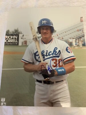 Foto 8x10 firmada autografiada por Jeff Conine Memphis Chicks Foto 1 de 3