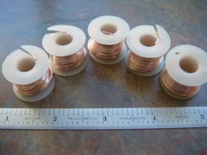 SIX (6) Small Reels 22ga Rose Gold Artistic Craft Wire -- New and Unused - Picture 1 of 11