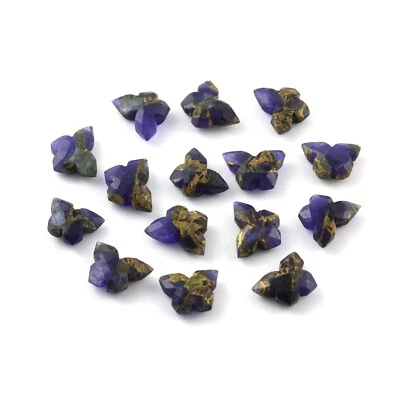 Beautiful Cute Butterfly Carved Purple Copper Turquoise Charm Pendant Gemstone - Image 1 of 4