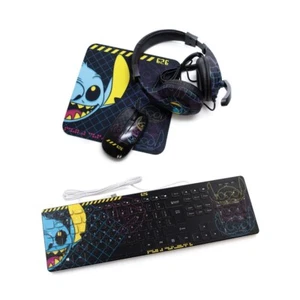 Lilo and Stitch Tech Bundle: Mousepad + Headphone + Mouse + Keyboard - Picture 1 of 11