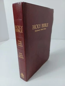 Holy Bible KJV King James Version Red Letter Ed Study Helps & Dictionary 1979 - Picture 1 of 11