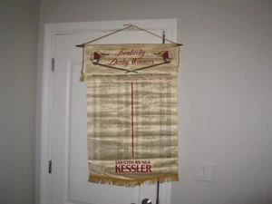 Vintage 1978 Kentucky Derby Winners Kessler Banner with Affirmed 1978 Race - Picture 1 of 3