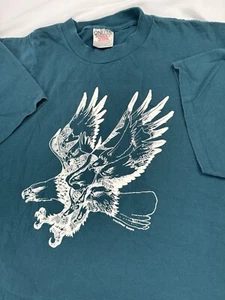 Vintage 90s Native American Nature Eagle Shirt Adult XL Single Stitch - Picture 1 of 14
