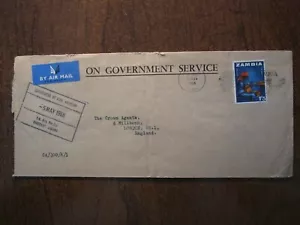 1966 ZAMBIA COVER - Picture 1 of 2